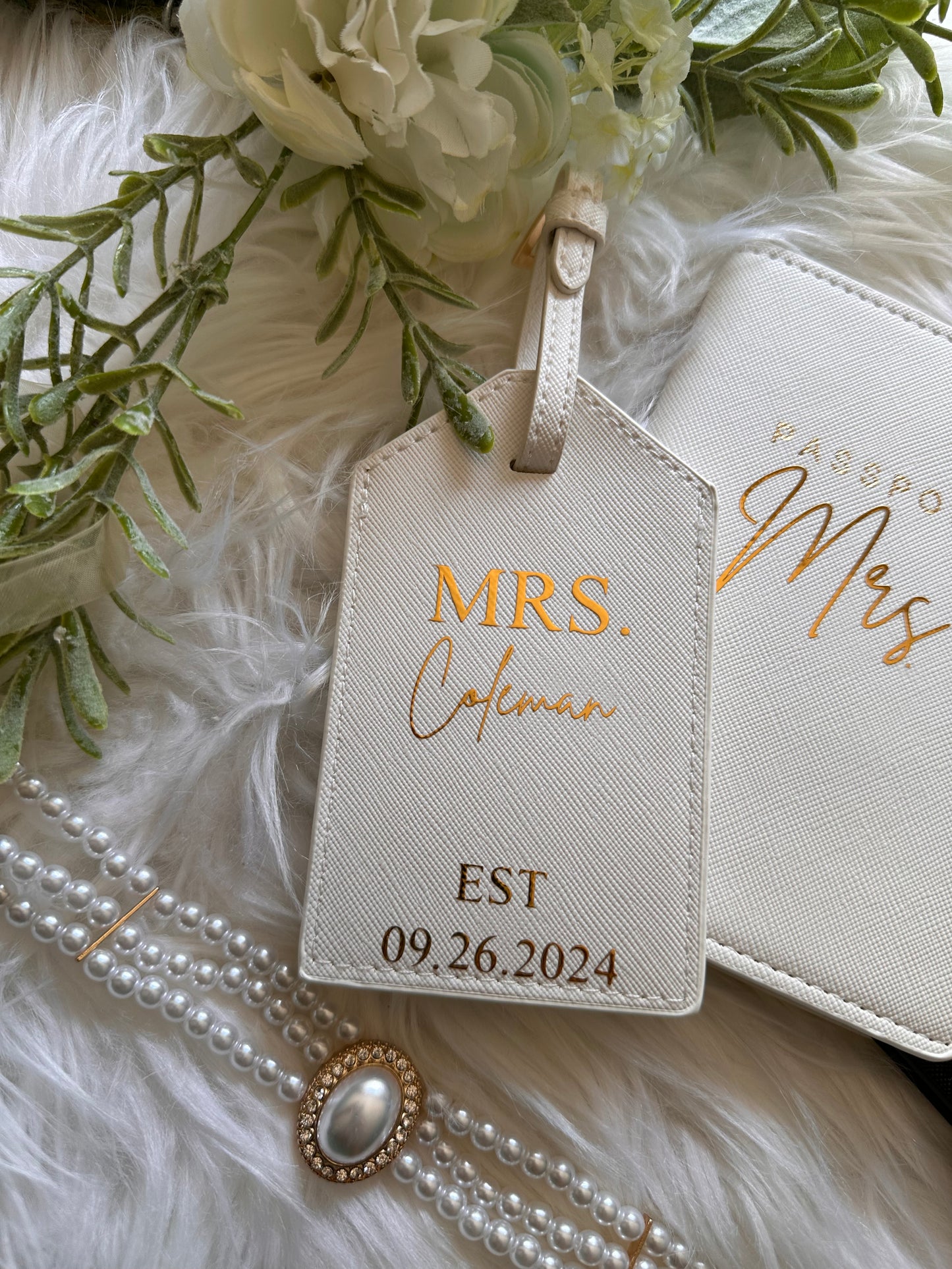 Mr & Mrs Luggage Tag