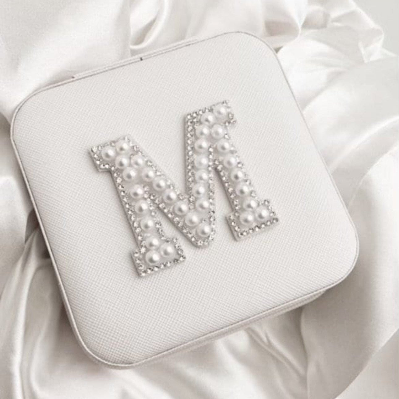 Jewelry Box with Pearl initial